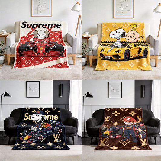 Blanket 毛布 ブランケット スワンネル2wayひざ掛け260527-39