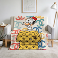 Blanket 毛布 ブランケット スワンネル2wayひざ掛け 0912-5-2