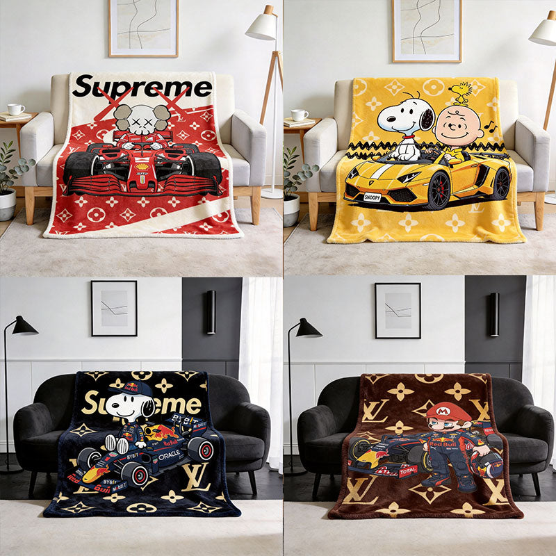 Blanket 毛布 ブランケット スワンネル2wayひざ掛け260527-37