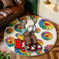 Bedroom Mat ラグ 円形 短毛 1018-2-11-1