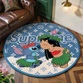 Bedroom Mat ラグ 円形 短毛 260605-35