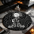 Bedroom Mat ラグ 円形 短毛 1115-1-6-2