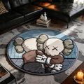 Bedroom Mat ラグ 円形 短毛 924-5-6-1