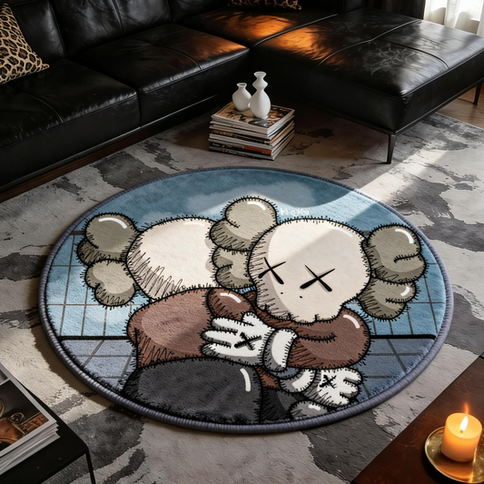 Bedroom Mat ラグ 円形 短毛 924-5-6-1
