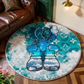 Bedroom Mat ラグ 円形 短毛 719-1-11-1