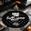 Bedroom Mat ラグ 円形 短毛 1018-2-15-2