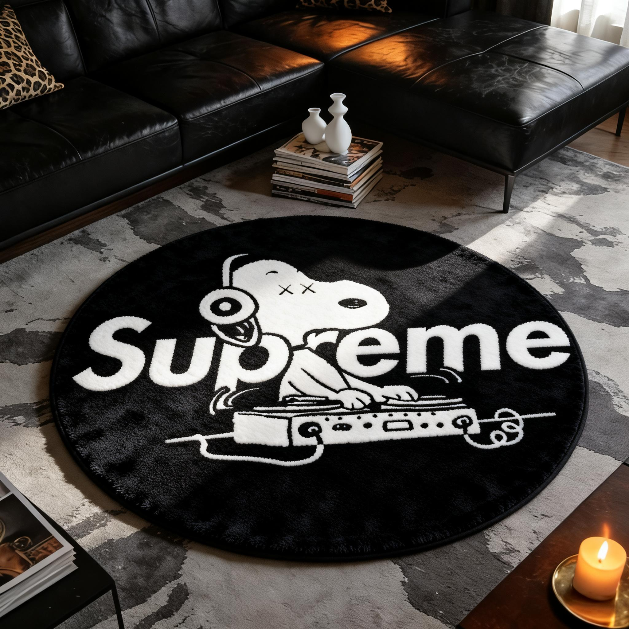 Bedroom Mat ラグ 円形 短毛 0212-1-3
