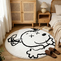 Bedroom Mat ラグ 円形 短毛 824-1-7-2
