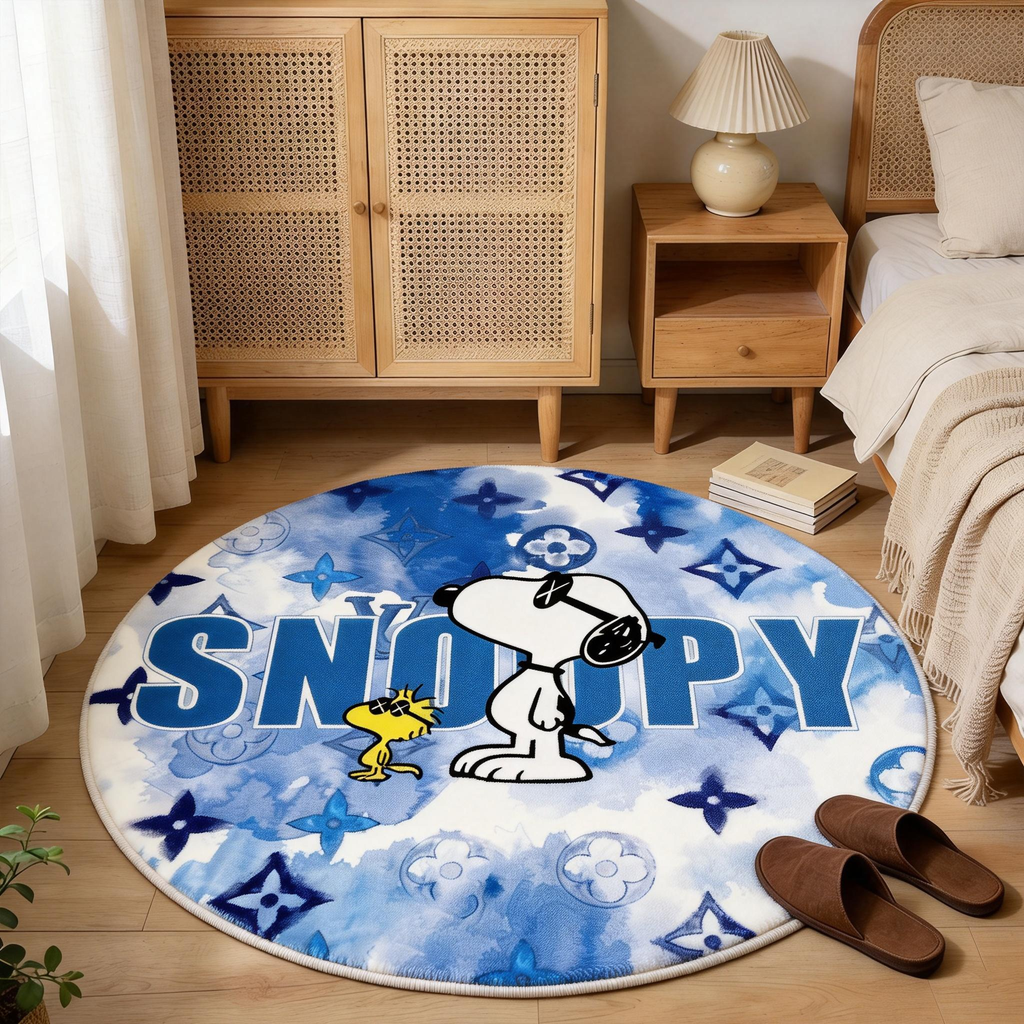 Bedroom Mat ラグ 円形 短毛 0507-4-1