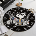 Bedroom Mat ラグ 円形 短毛 260306-8