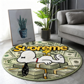 Bedroom Mat ラグ 円形 短毛260415-24