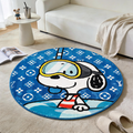 Bedroom Mat ラグ 円形 短毛 260605-38
