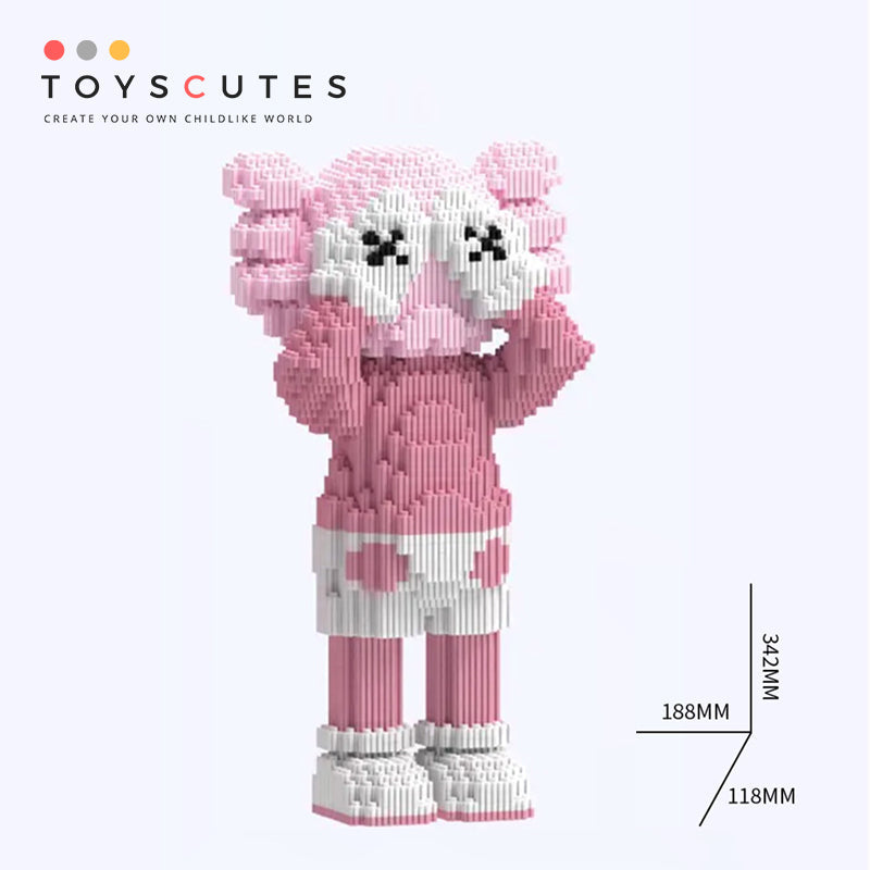 カウズ KAWS  Passing Through ピンク ナノブロック互換性ブロック