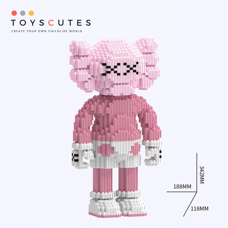 カウズ KAWS  Passing Through ピンク ナノブロック互換性ブロック